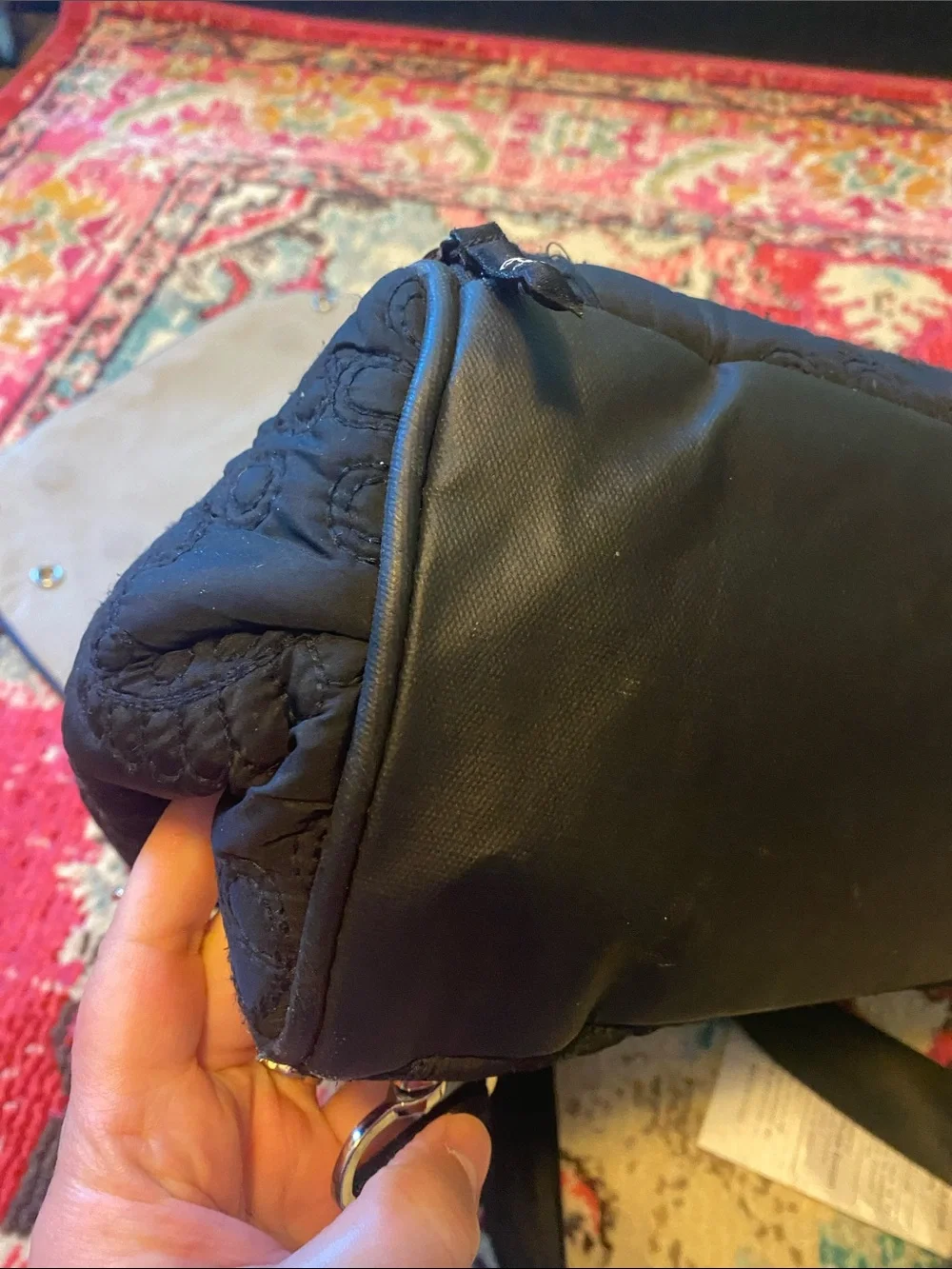 Petunia Pickle Bottom Boxy Backpack Black Quilted Backpack Diaper Bag